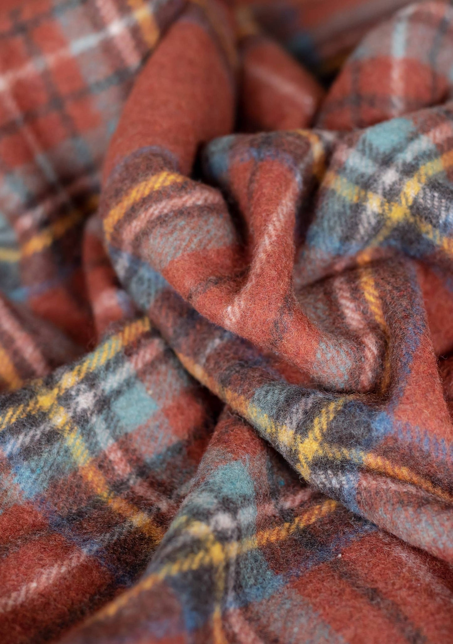 Coperta in lana riciclata - Stewart Royal Antique Tartan