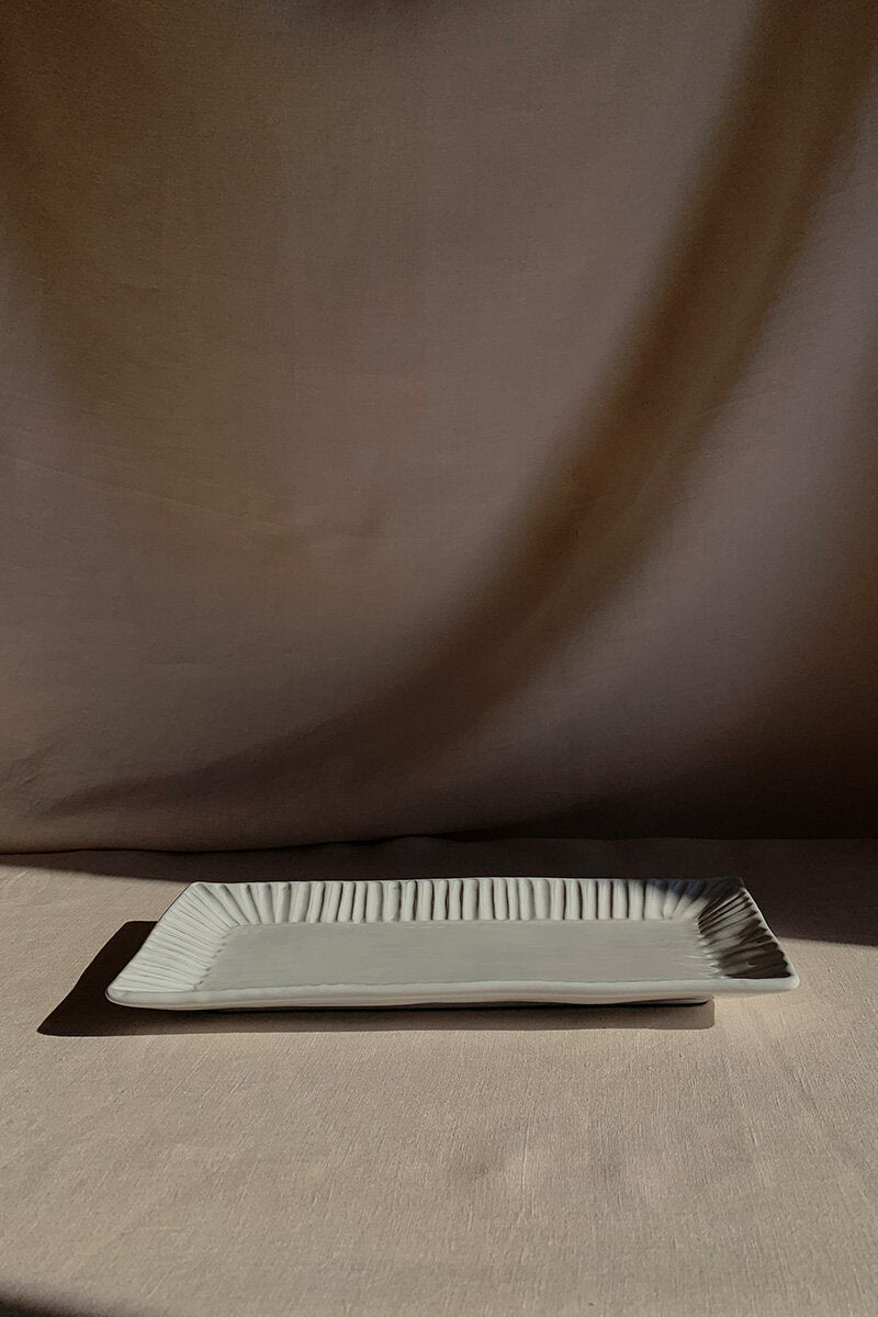 Ceramic Stripes Tray - Large