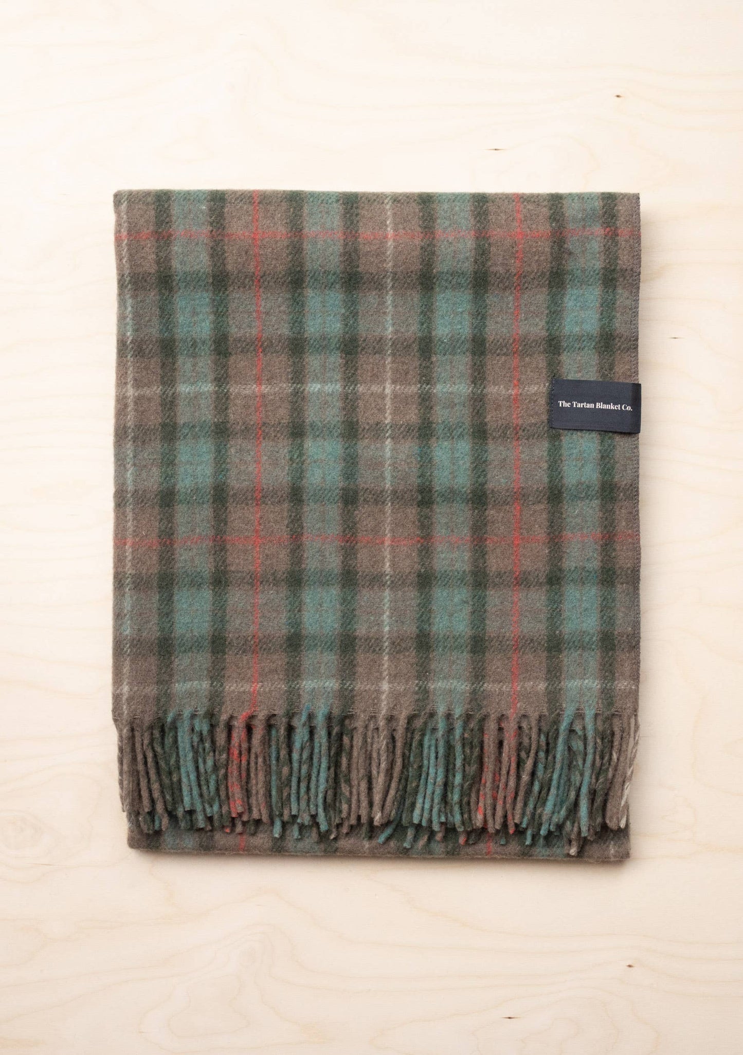 Coperta di lana riciclata - Fraser Hunting Tartan invecchiato