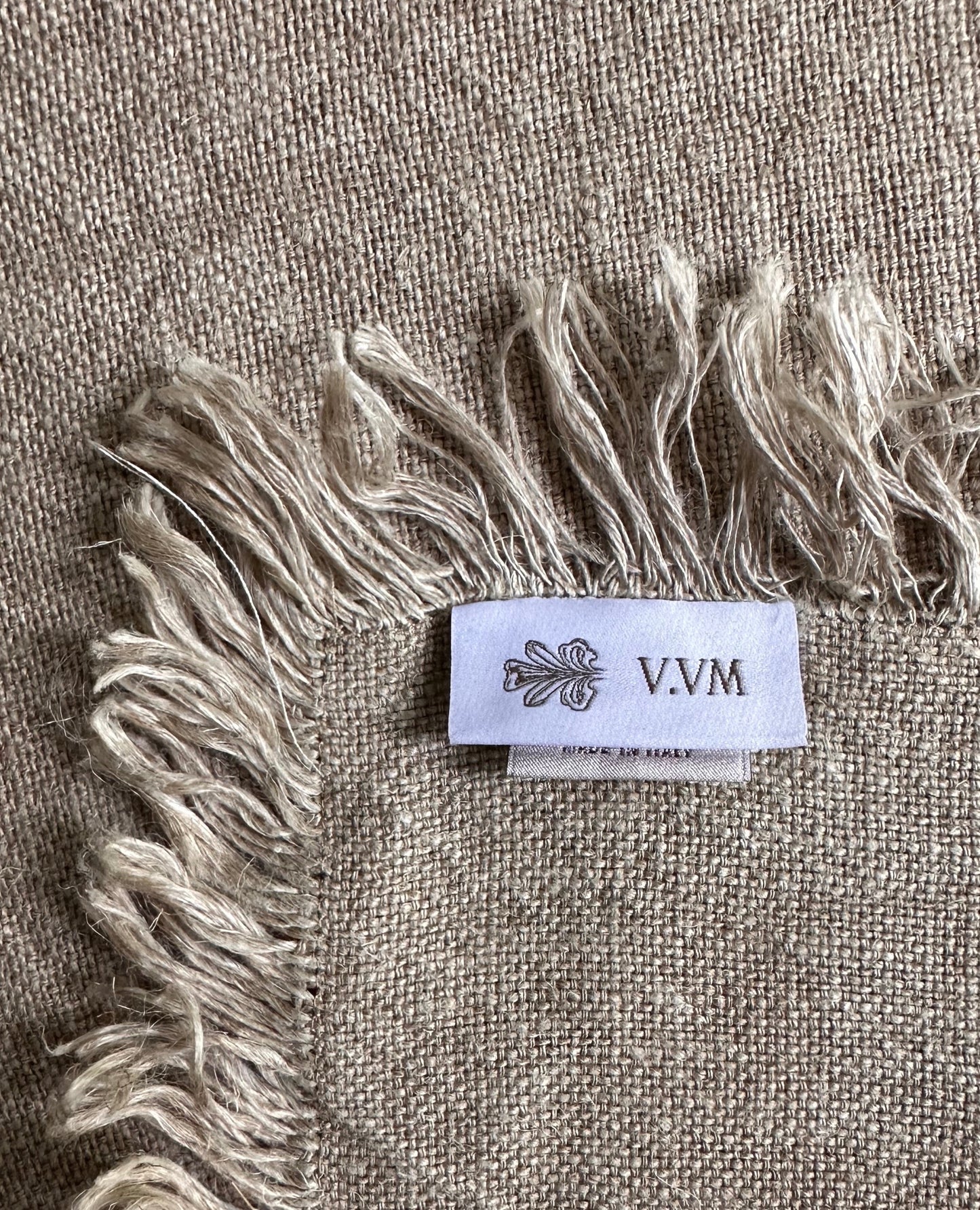 V.VM Fringe Linen Tablecloth - Made-To-Order