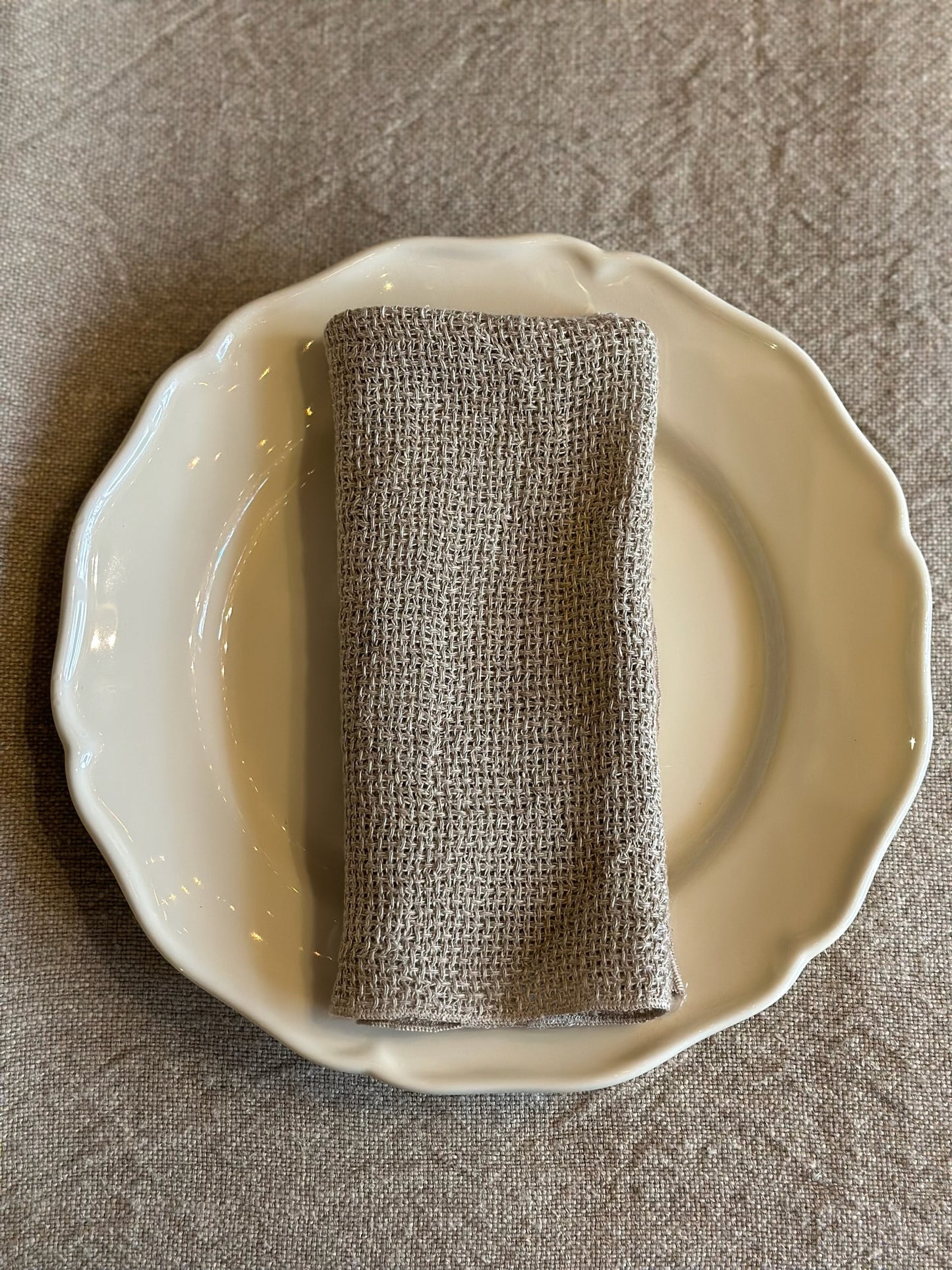 V.VM Wide Weave Linen Napkin - Natural