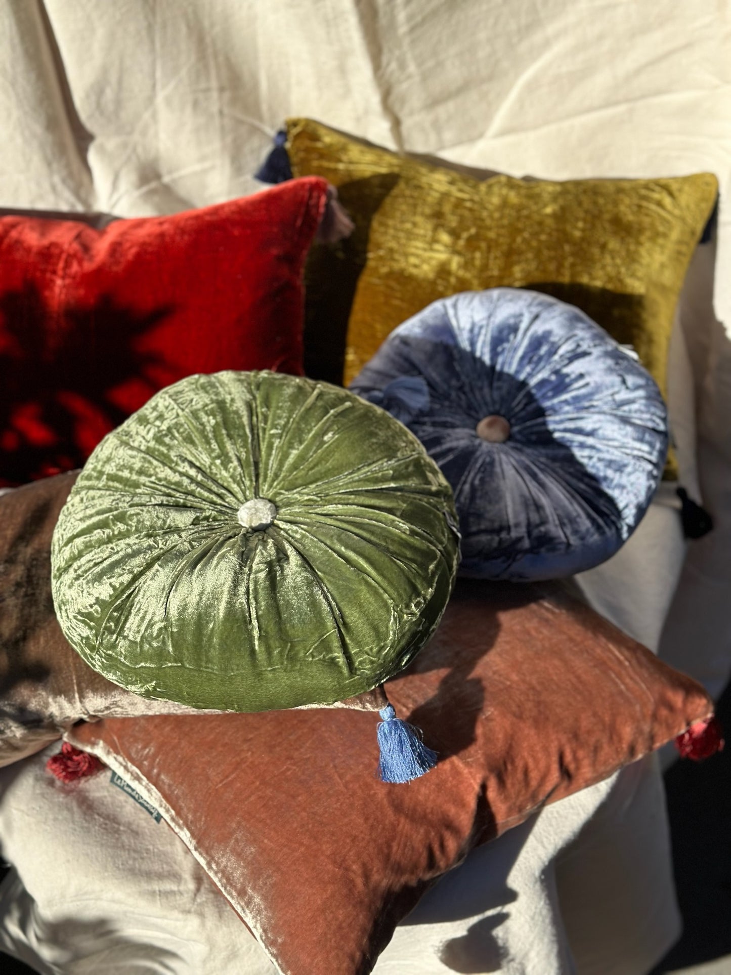 Velvet Tassels Cushion - Etosha