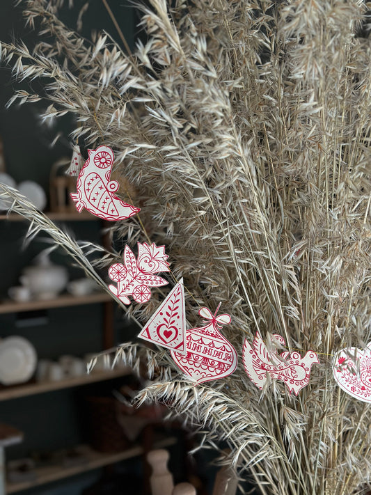 Festive Swedish Paper Garland