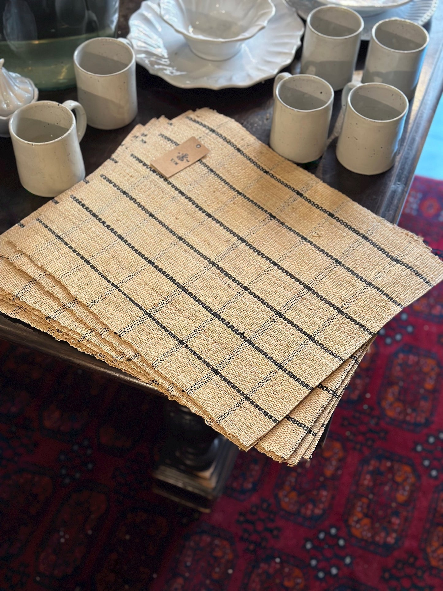 Woven Check Placemats -