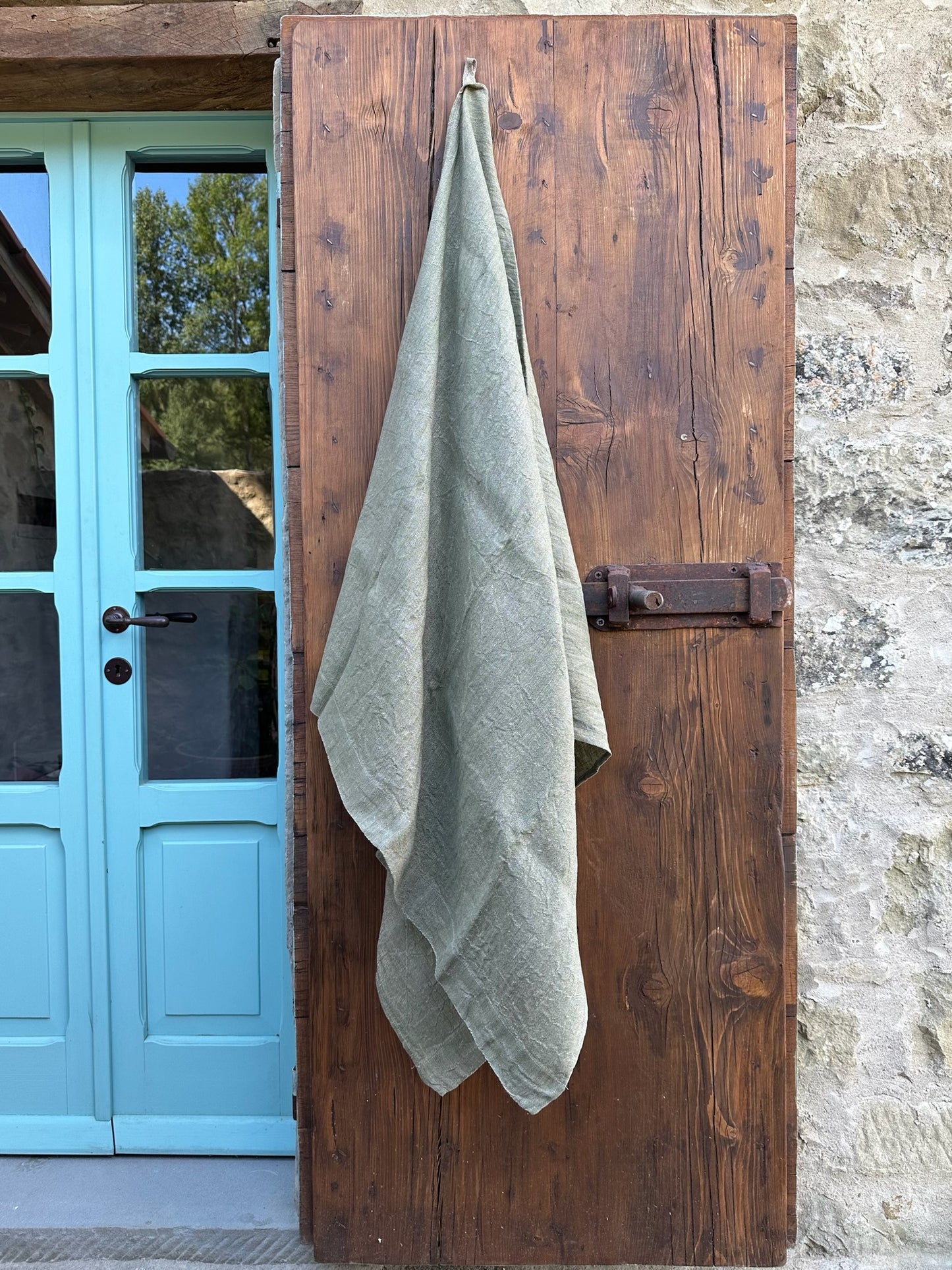 V.VM Linen Bath & Beach Towel - Olive