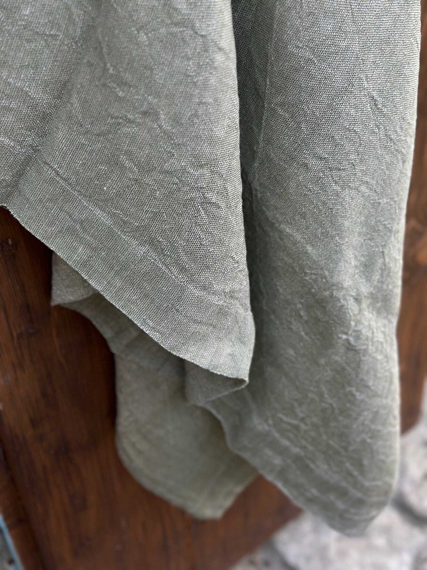 V.VM Linen Bath & Beach Towel - Olive