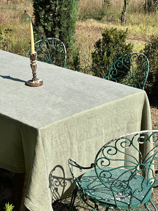 V.VM Linen Everyday Tablecloth - Olive