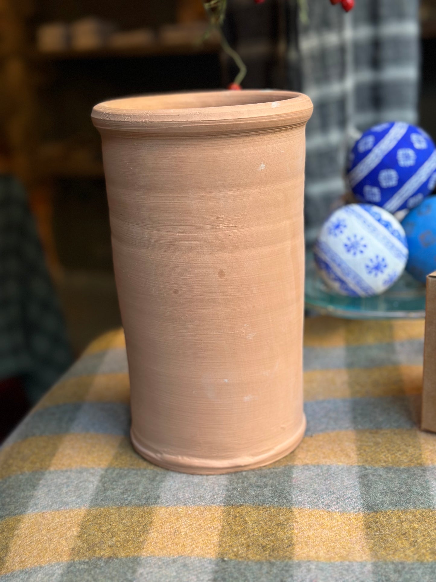 Terracotta Vase and Utensil Holder