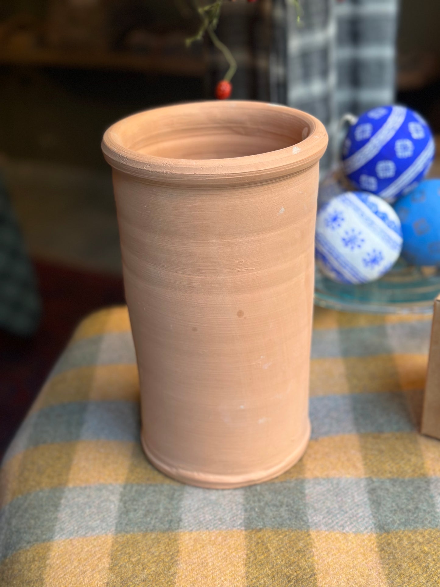 Terracotta Vase and Utensil Holder