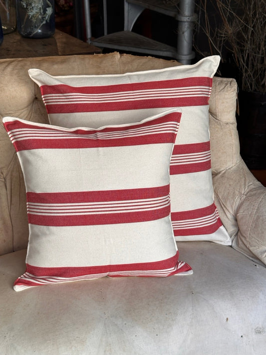 Tensira Red Lines Cushion 100% Cotton - 50X50