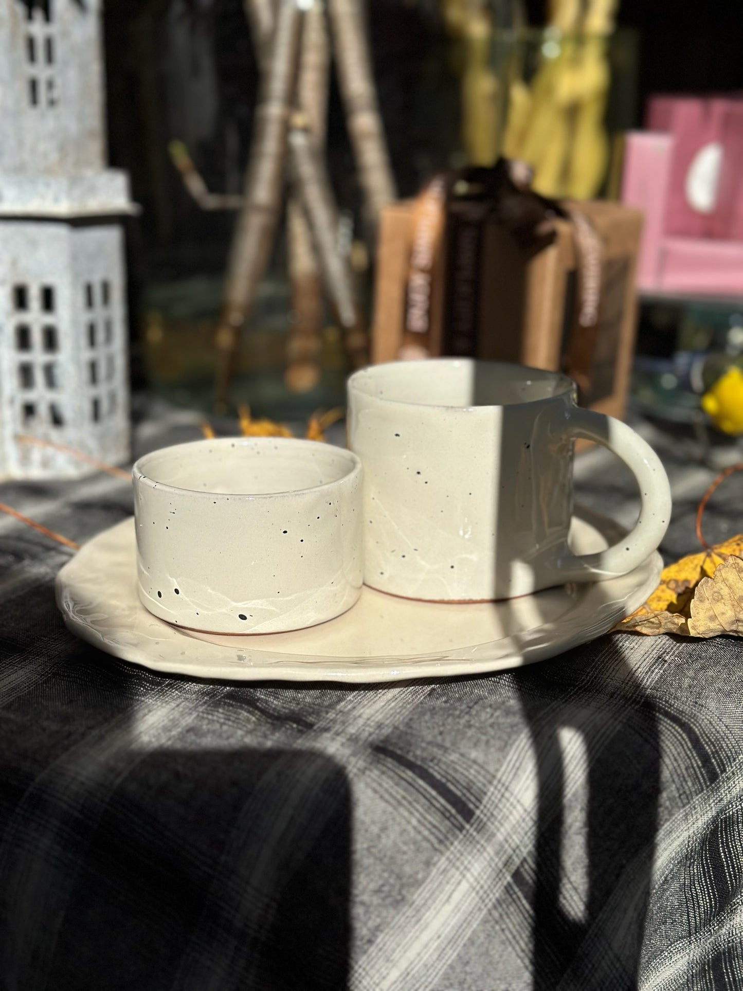 Small Ceramic Eggshell Bowl