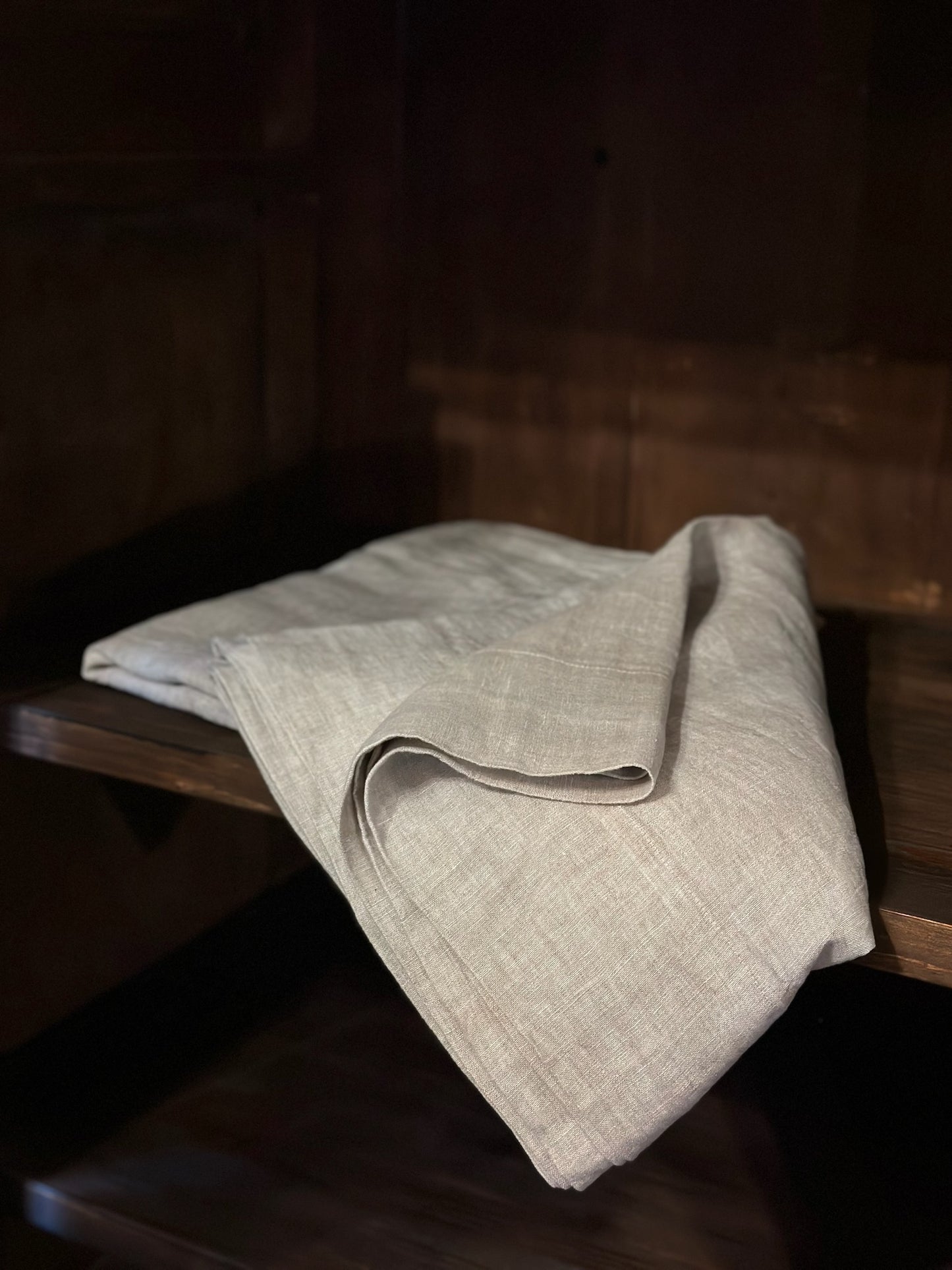 V.VM Linen Everyday Tablecloth - White Melange
