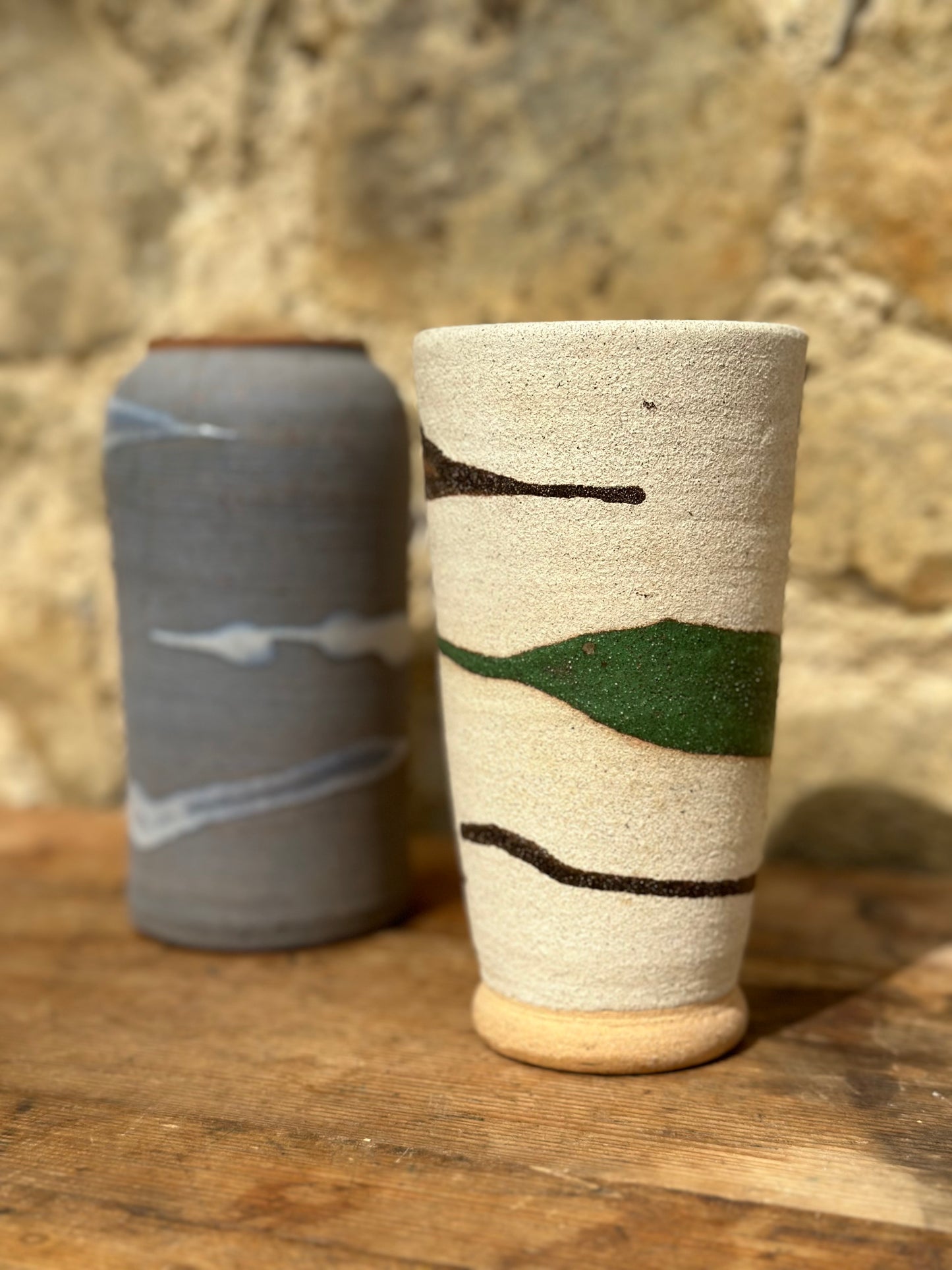 Vaso in ceramica fatto a mano