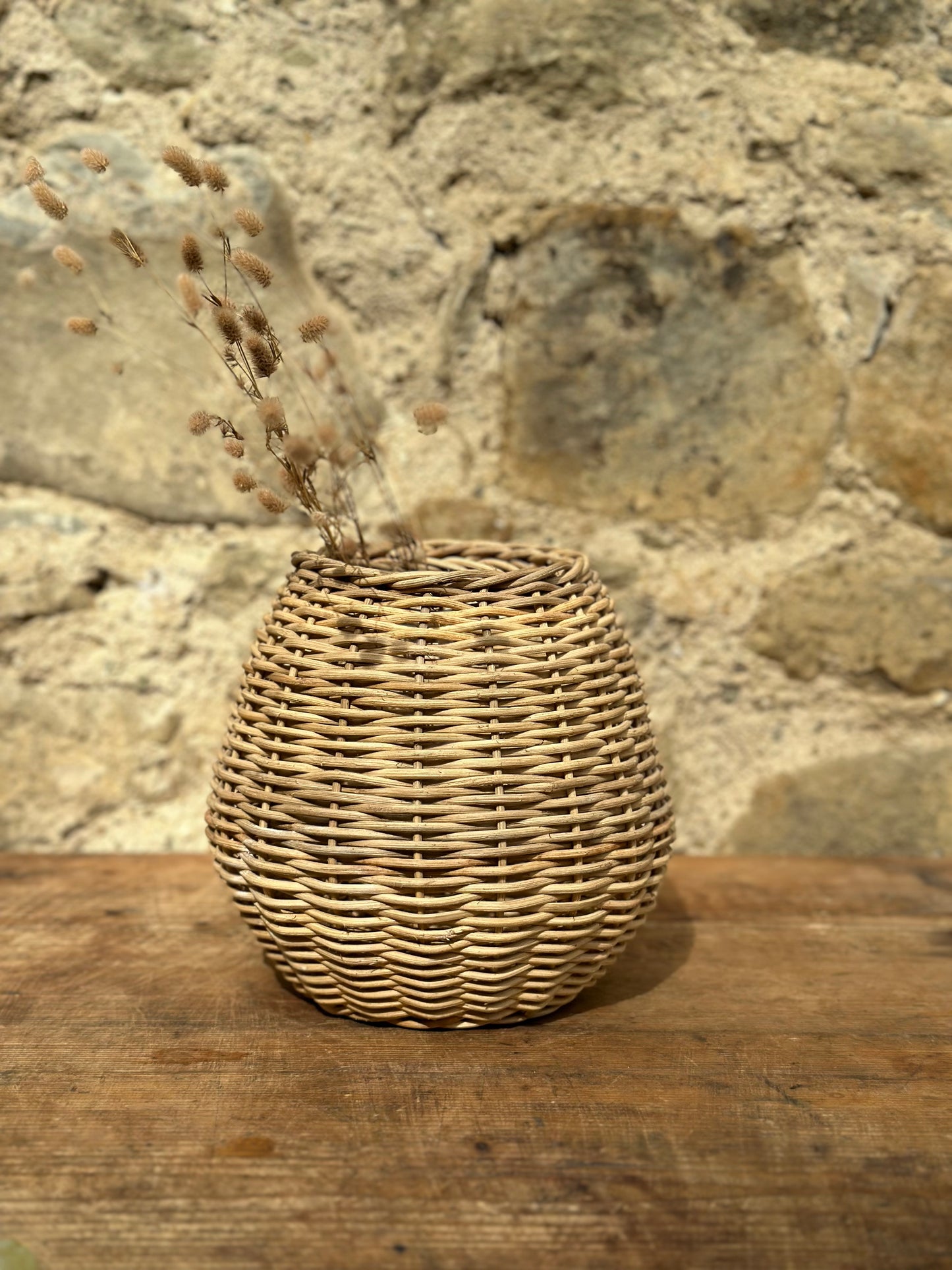 Handwoven Bulb Vase