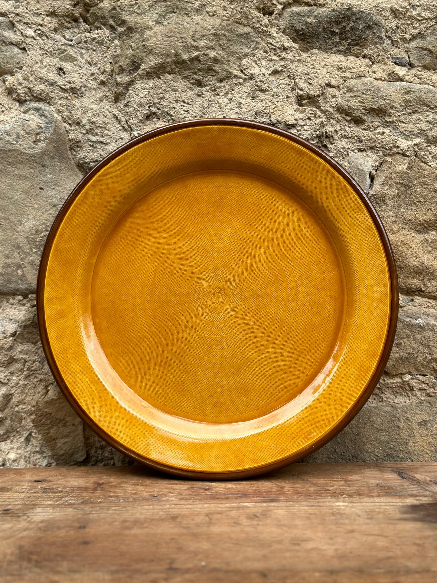 Antique Ceramic Set - Mustard Yellow