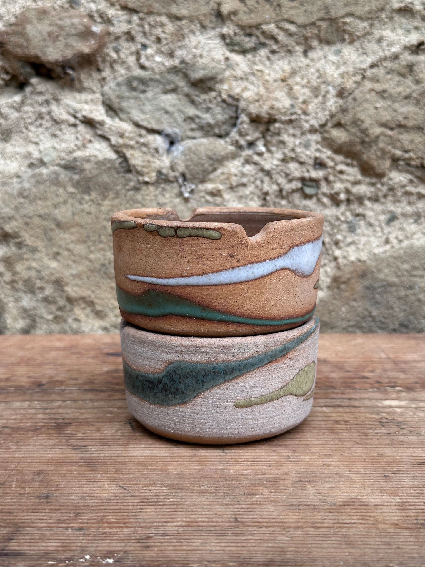 Hand-Painted Ceramic Ashtray