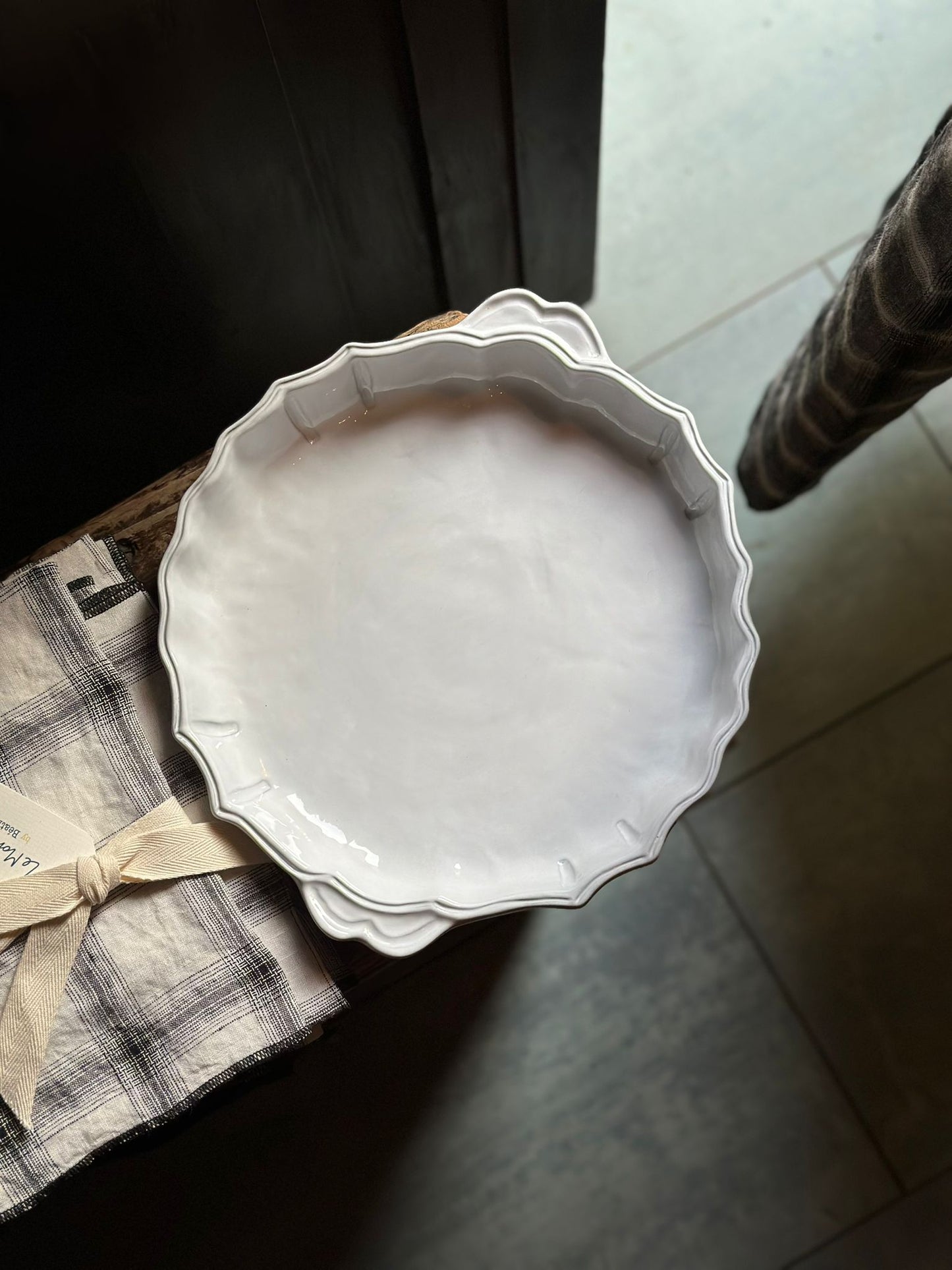 Ceramic 'Baroque' Pie Dish