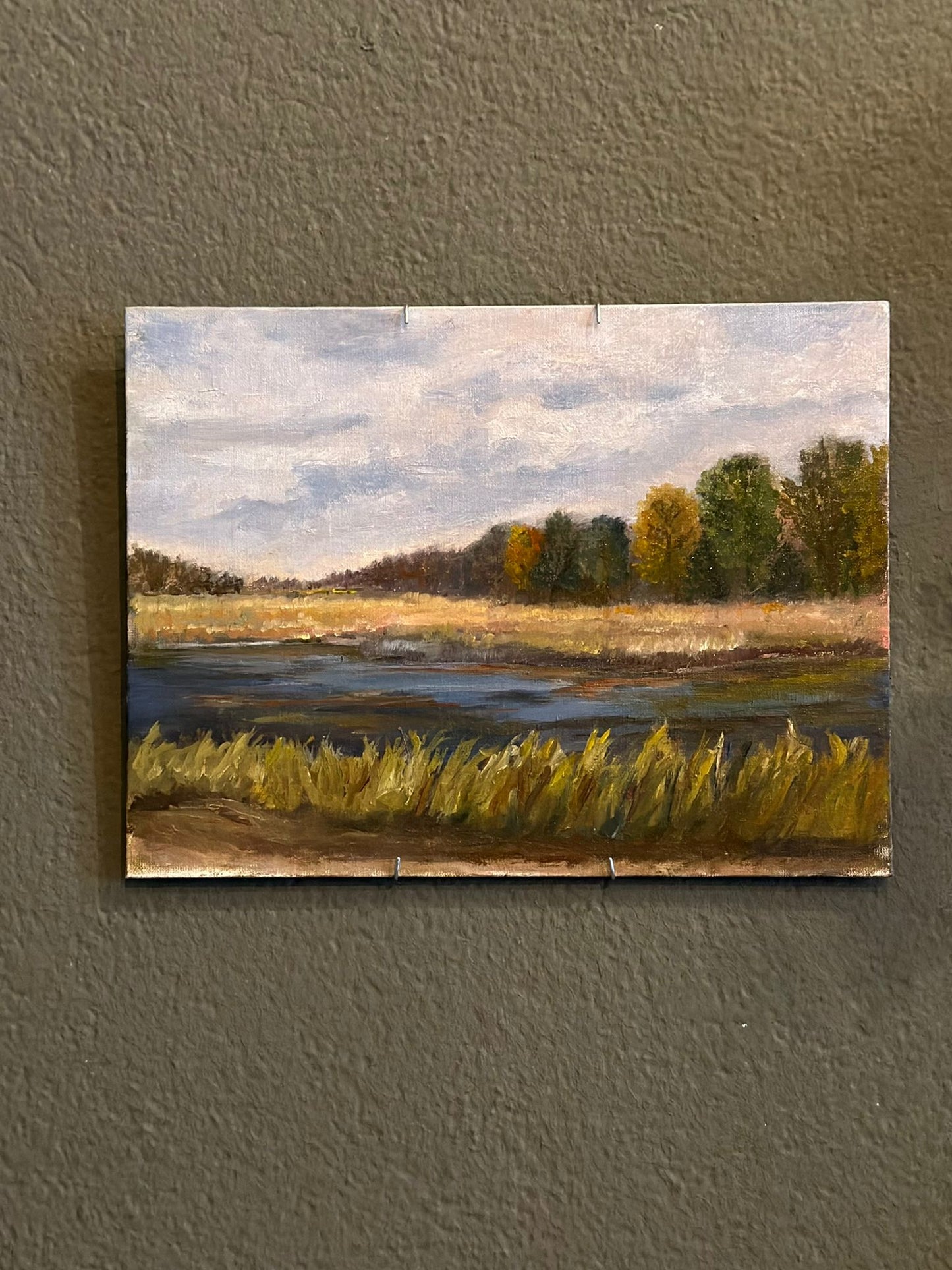 Hudson River Landscape Oil Painting