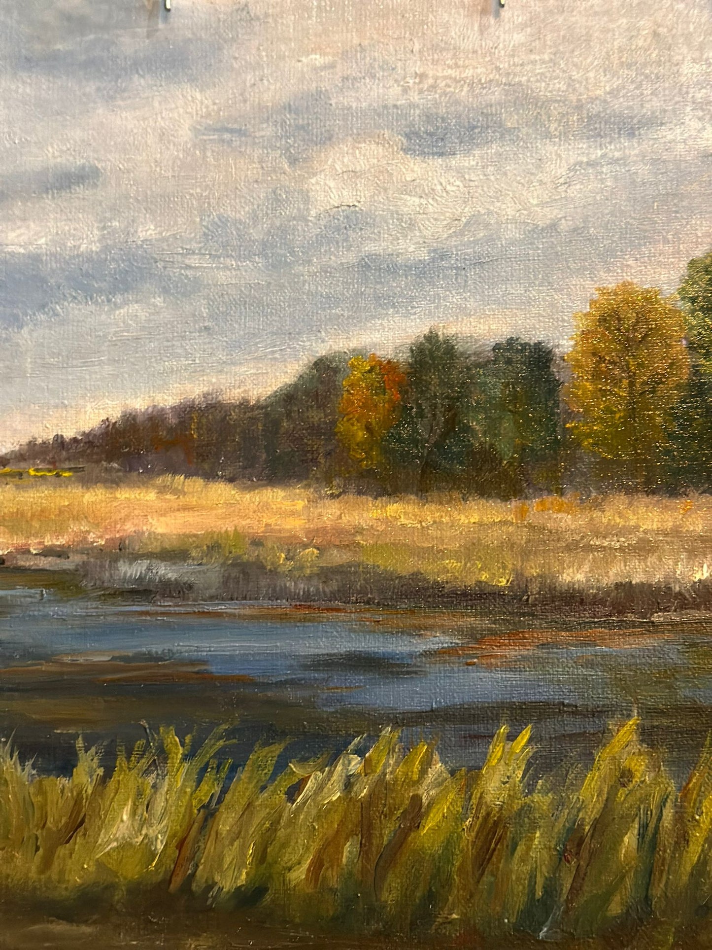 Hudson River Landscape Oil Painting