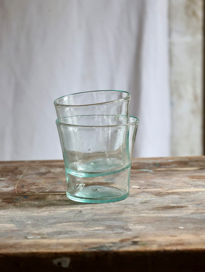 Handblown Goblet V Glass - Transparent