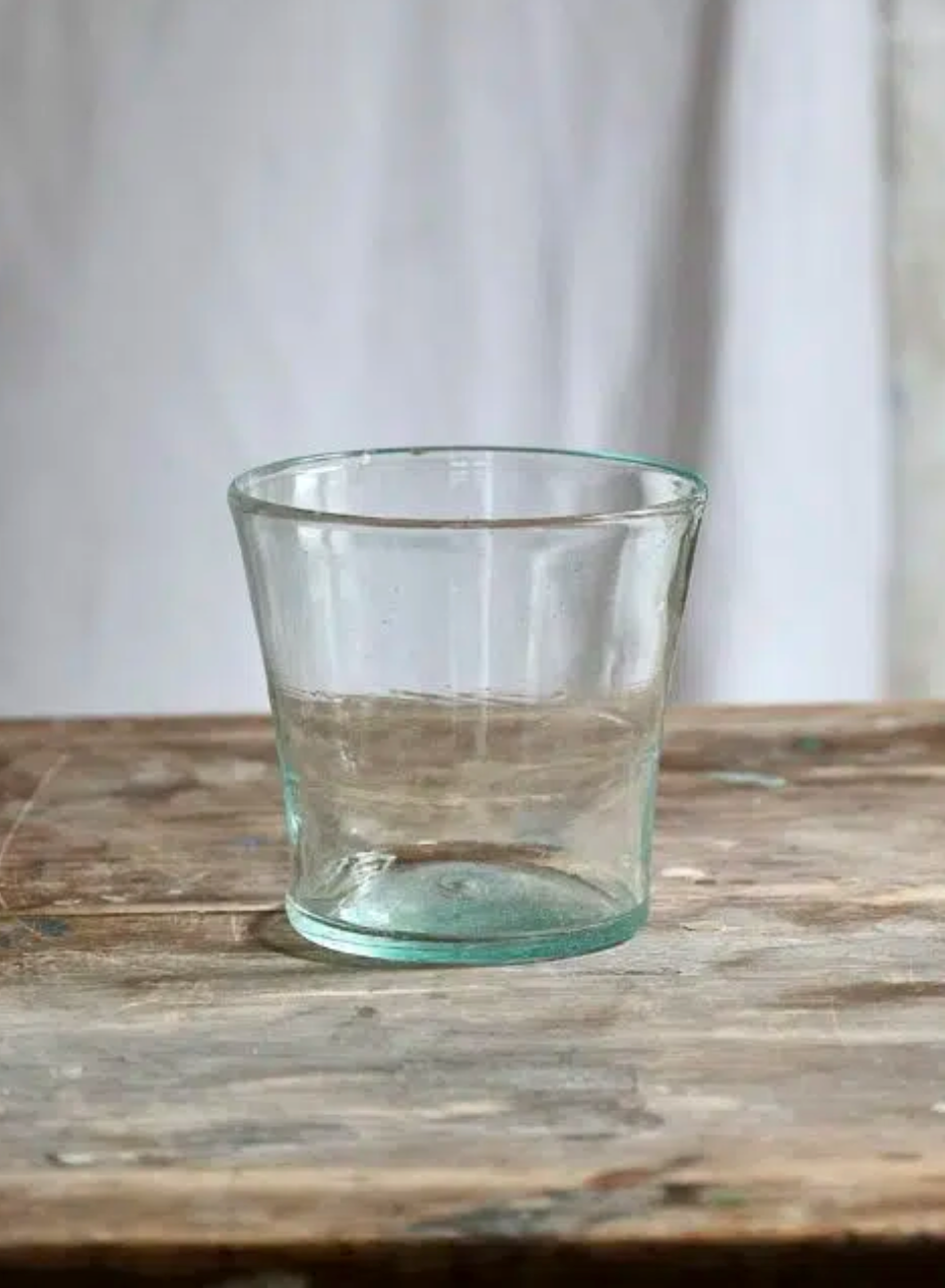 Handblown Goblet V Glass - Transparent