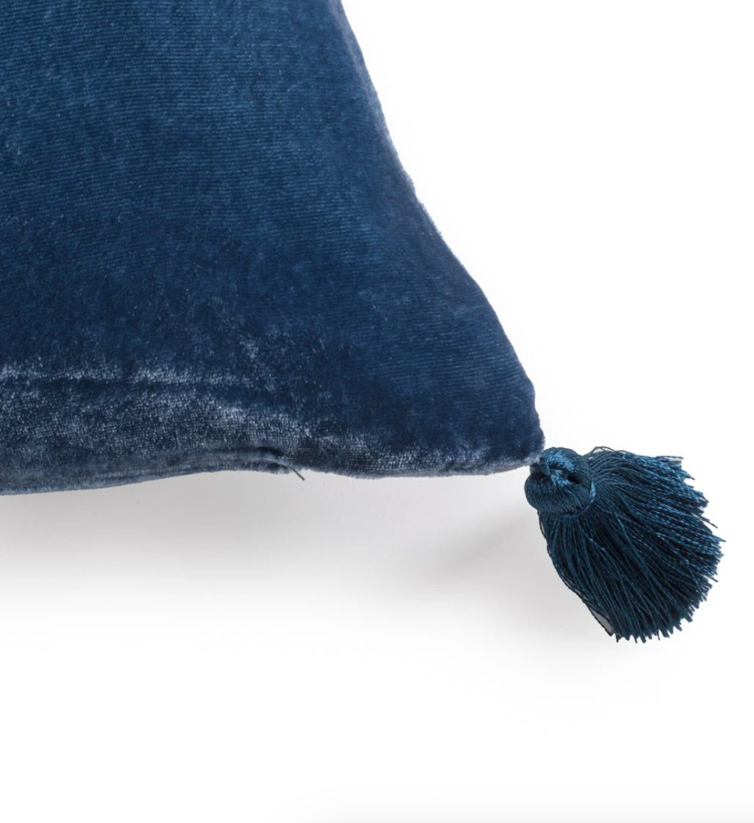 Velvet Tassels Cushion - Delft