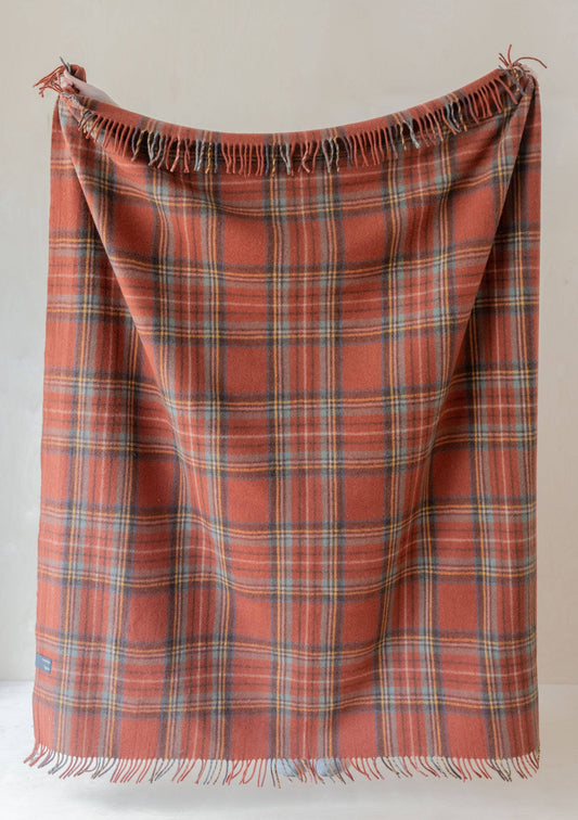 Coperta in lana riciclata - Stewart Royal Antique Tartan