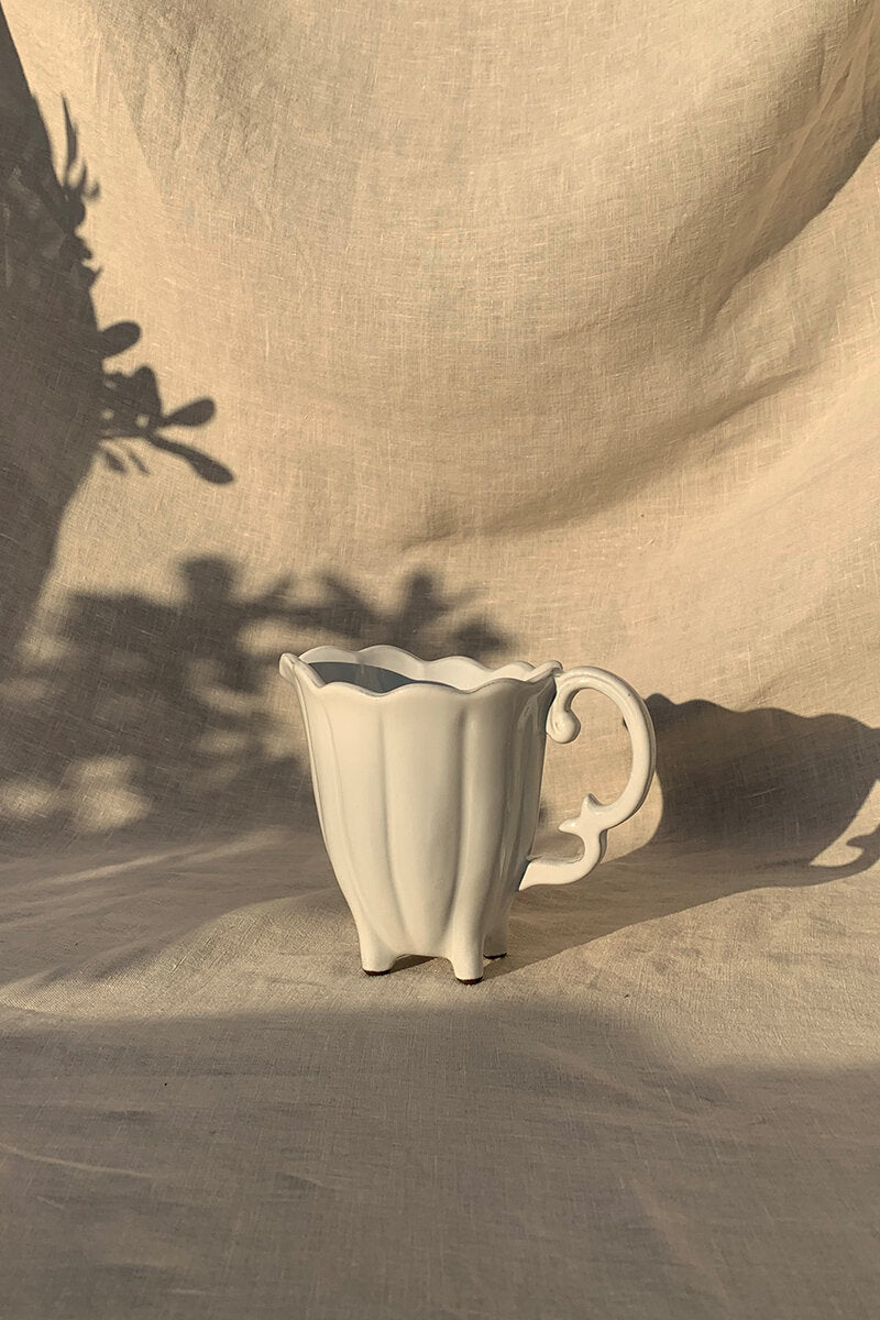 Ceramic Scalloped Creamer