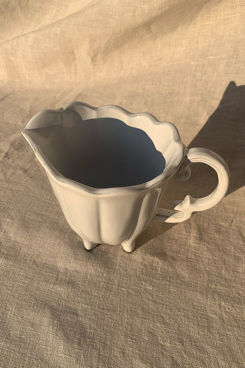 Ceramic Scalloped Creamer