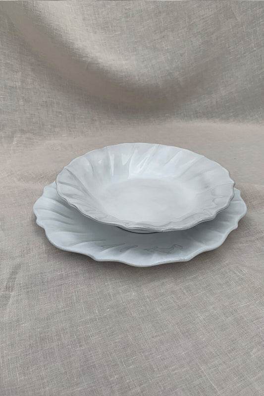 Ceramic Ruffle Dinner Plate